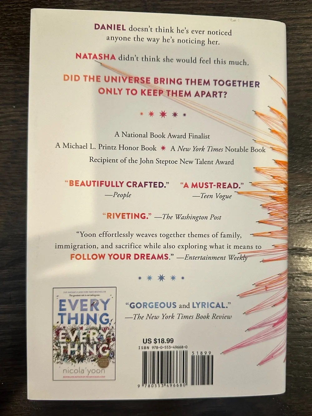 The Sun Is Also a Star by Nicola Yoon